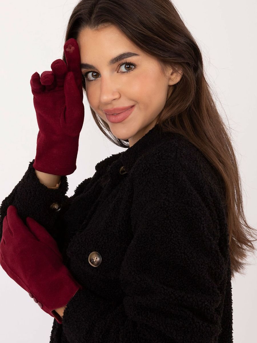 Women's Winter Gloves – Red - Image 2